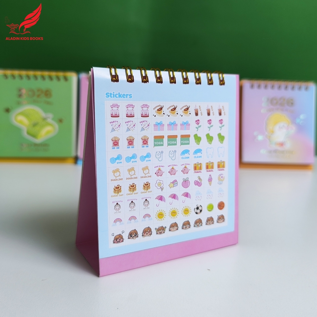 Lịch Để Bàn Mini 2026 Cute – 5 Chủ Đề Đáng Yêu– Lịch Xinh Trang Trí Bàn Làm Việc