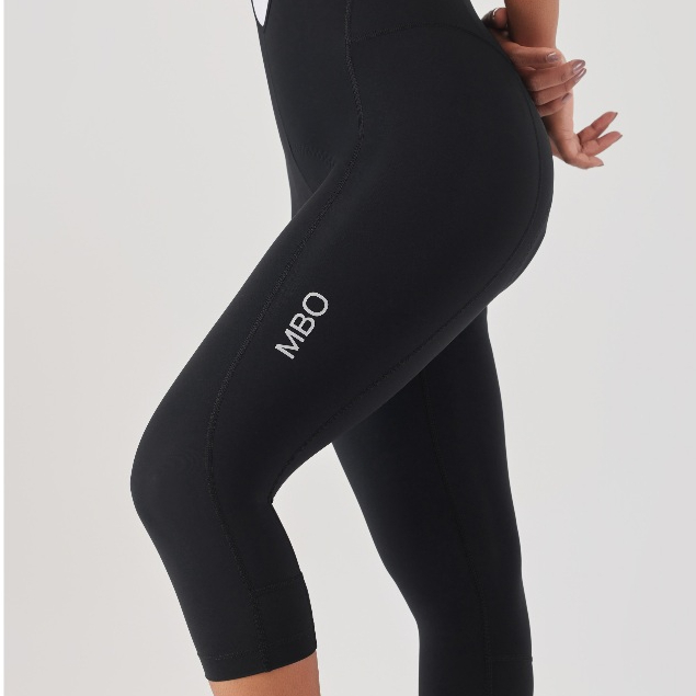T330 - Quần Đạp Xe Nữ MBO 3/4 Bib Shorts Black