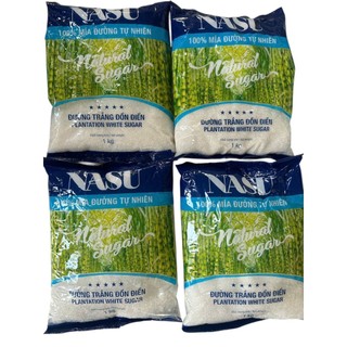 Đường Trắng NASU 1kg – Đường Tinh Luyện Từ Mía Tự Nhiên – Hạn Mới Theo Lô