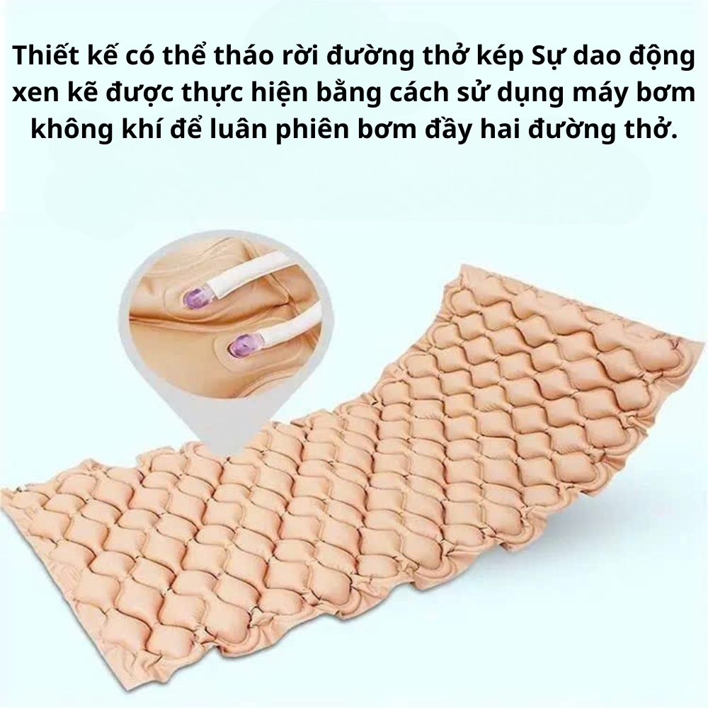 Đệm Hơi Chống Loét Có Máy – Dùng Cho Người Già, Người Nằm Liệt Giường