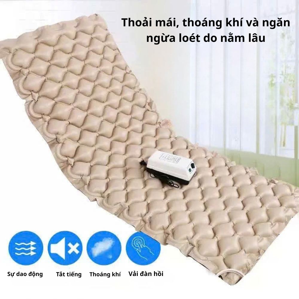 Đệm Hơi Chống Loét Có Máy – Dùng Cho Người Già, Người Nằm Liệt Giường