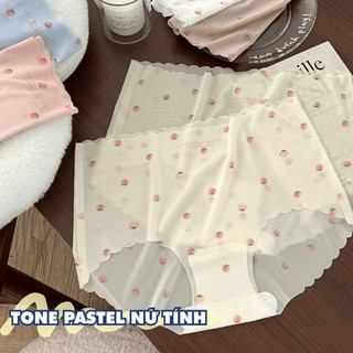 Quần Lót Nữ Su Tàng Hình Không Đường May Đáy Dán Kháng khuẩn, Quần Chip Nữ Cạp Vừa Ôm Dáng Tinh Tế AMYBRA L617