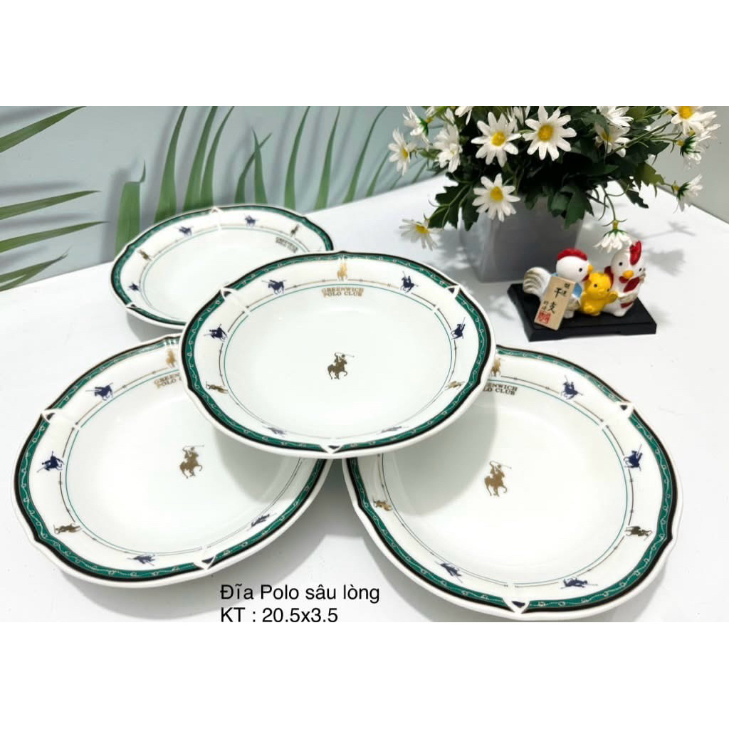 (Ảnh thật) Đĩa sâu lòng Gốm Nhật/Gốm Nhật-Âu Mỹ 2 hand