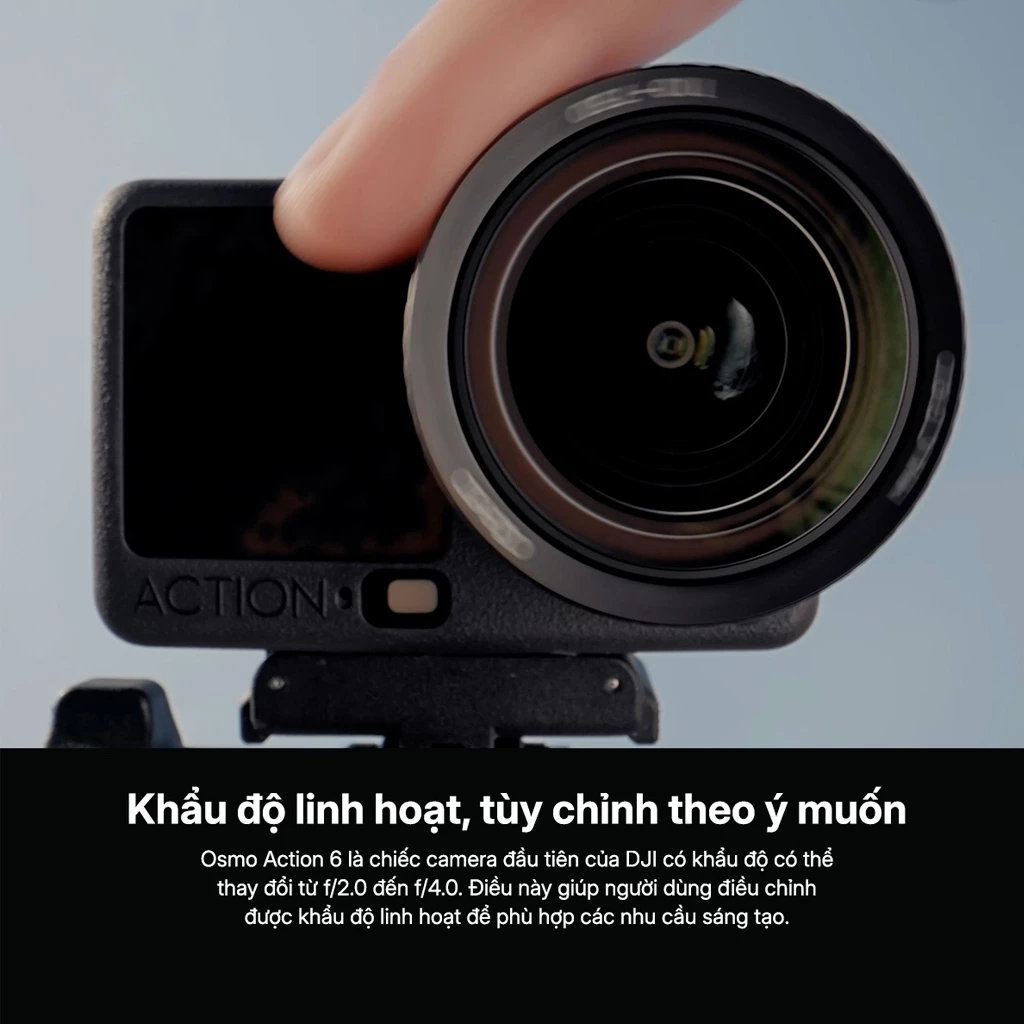 Camera Hành Động DJI Osmo Action 6 Máy Quay Hành Trình 4K 120fps, Cảm Biến Vuông Mới (DJI OA 6)