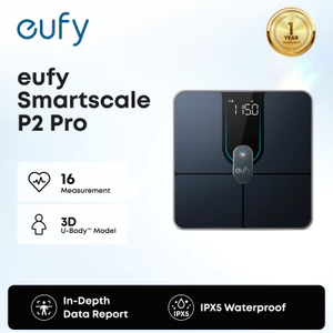 Cân thông minh eufy Smart Scale P2 Pro, kết nối Wi-Fi & Bluetooth, đo nhịp tim, phân tích 16 chỉ số cơ thể