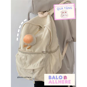 BaLo (XINHXINH) Balo Đi Học Vải Nhung Basic BL151