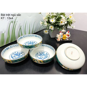 Tô đĩa ngũ sắc Gốm Nhật/Gốm Nhật 2 hand