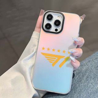 Ốp lưng iphone mặt nhám đổi màu cầu vồng T1 6 sao 6/7/8/plus/x/xr/xs/11/12/13/14/15/16/pro max - dm2032