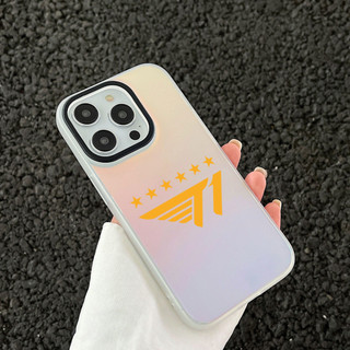 Ốp lưng iphone mặt nhám đổi màu cầu vồng T1 6 sao 6/7/8/plus/x/xr/xs/11/12/13/14/15/16/pro max - dm2032