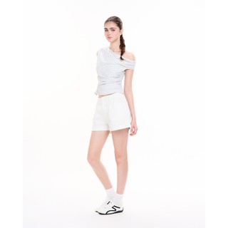CARA Quần short nữ Ami ống rộng có khóa cài đơn giản