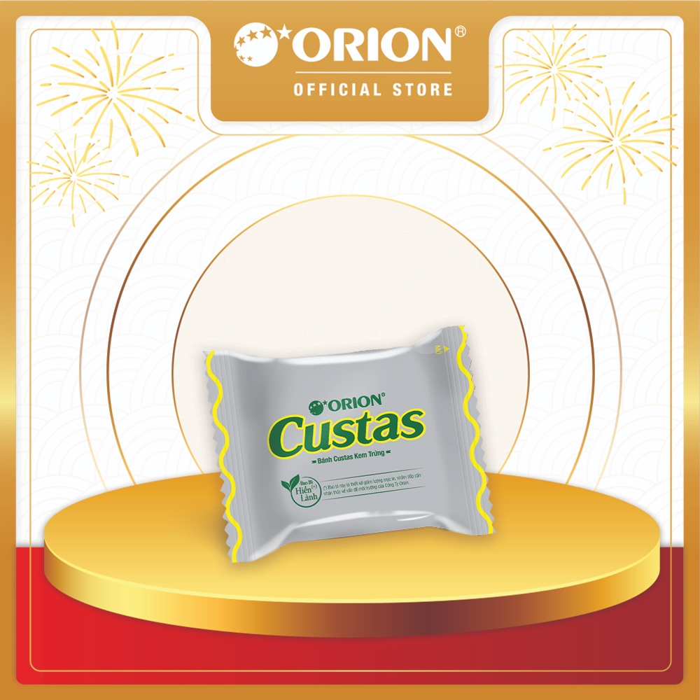 Combo 2 Hộp 18 Gói Bánh Orion Custas Vị Kem Trứng (423g/Hộp)