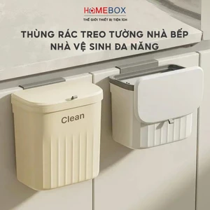 Thùng rác treo tường nhà bếp có nắp ngăn mùi, Thùng đựng rác đa năng dán tường văn phòng nhà vệ sinh