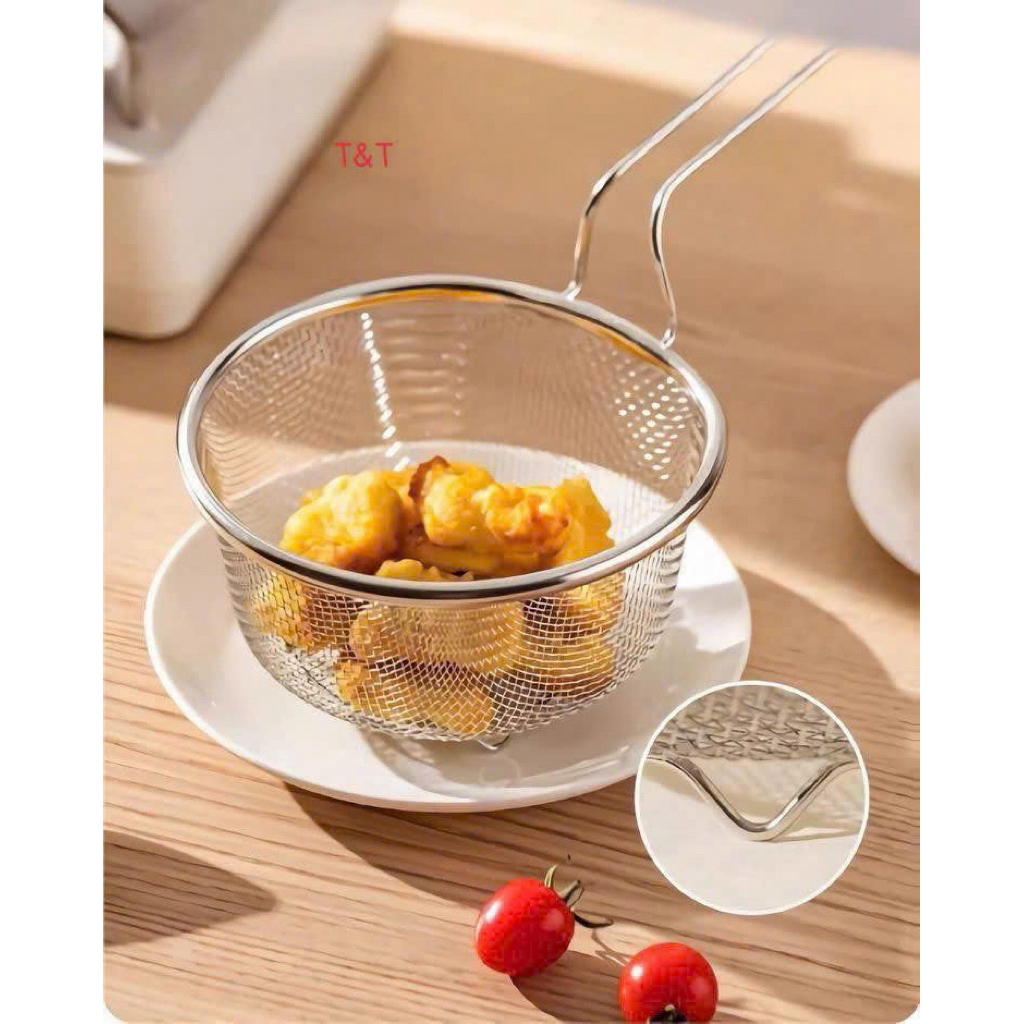 Rổ lọc lưới có tay cầm đa năng - Dụng cụ nhà bếp tiện lợi
