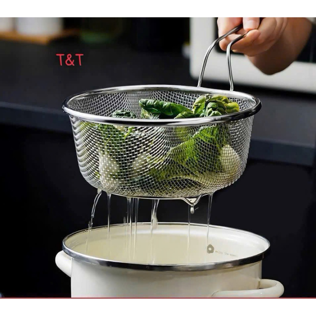 Rổ lọc lưới có tay cầm đa năng - Dụng cụ nhà bếp tiện lợi
