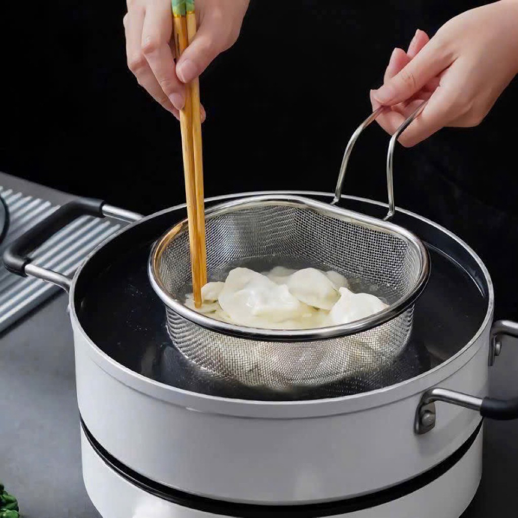 Rổ lọc lưới có tay cầm đa năng - Dụng cụ nhà bếp tiện lợi