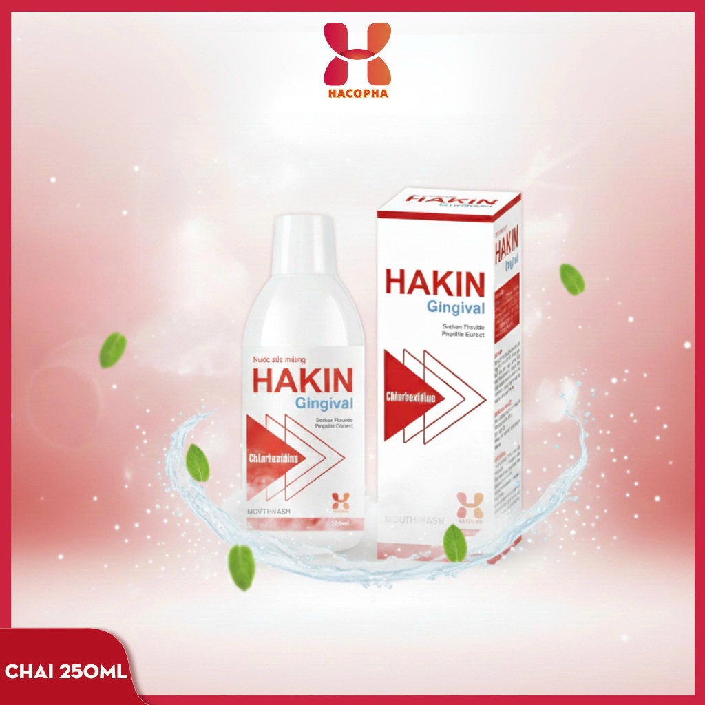 [ COMBO 2 CHAI ] Nước Súc Miệng HAKIN - Làm sạch khoang miệng, răng, nướu ,hơi thở thơm mát