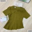 Áo kiểu peplum đắp chéo cut out BEMINE A438