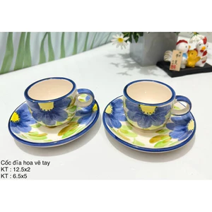 Set bộ cốc đôi Gốm Nhật - Âu Mỹ hàng tuyển (nhiều mẫu -ảnh thật)