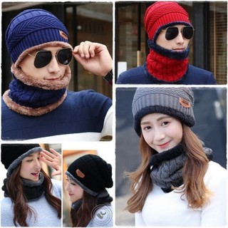 Mũ Len Nam Nữ🌸FREESHIP🌸Mũ Len Kèm Khăn Cổ Khăn Quàng Cổ. Đăng Khoa shop