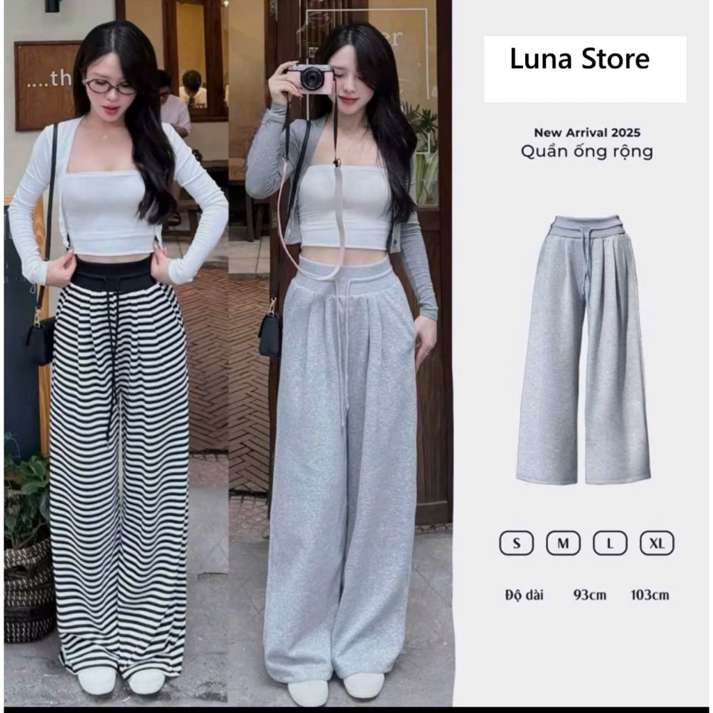 Quần nỉ 2 da thu đông form rộng đẹp chất dày dặn hot trend