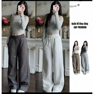 Quần nỉ 2 da thu đông form rộng đẹp chất dày dặn hot trend