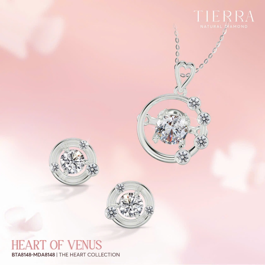 Mặt dây chuyền Heart Of Venus BMD8148 Đính Tấm CZ