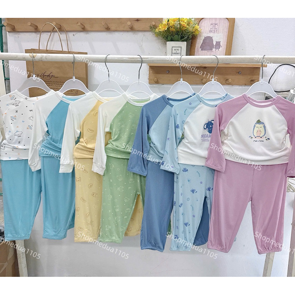 [LULLABY SALE] Bộ Dài Tay Lullaby Bamboo Petit Mềm Mát Cho Bé 9m-4y