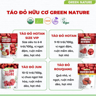 Táo đỏ hữu cơ Organic Jujube Green Nature/ C'lavie/ Organic Life