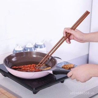 [Đũa gỗ] Đũa chiên xào, đũa nấu ăn chất liệu gỗ tự nhiên, dài 42cm - tiện dụng, siêu bền