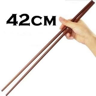[Đũa gỗ] Đũa chiên xào, đũa nấu ăn chất liệu gỗ tự nhiên, dài 42cm - tiện dụng, siêu bền