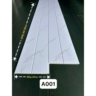 Tấm Ốp Tường 2 Sóng Thấp Nhựa  PVC ( DÀI 95cm Rộng 19cm) có nhận thi công