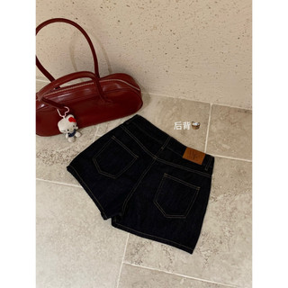 𝐏𝐡𝐢𝐞𝐧 | (Sẵn) W8319 Quần Váy Jean Ngắn Chữ A Xanh Dương Đậm WGWE