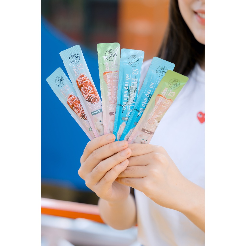 Súp Thưởng Cho Mèo S2PET 15g Thịt Tươi Nguyên Chất, Bổ Sung Vitamin, Không Chất Bảo Quản