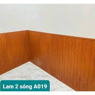 Tấm Ốp Tường 2 Sóng Thấp Nhựa  PVC ( DÀI 95cm Rộng 19cm) có nhận thi công