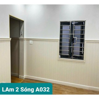 Tấm Ốp Tường 2 Sóng Thấp Nhựa  PVC ( DÀI 95cm Rộng 19cm) có nhận thi công