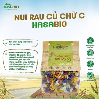 Nui rau củ HaSaBio Rice Macaroni/ Fusilli 500g