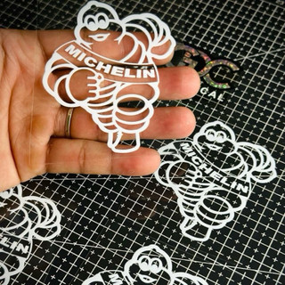 Tem Sticker DTF Michelin, Kích thước nhỏ , 5 Màu Sắc |SGDC - 1 Cái|