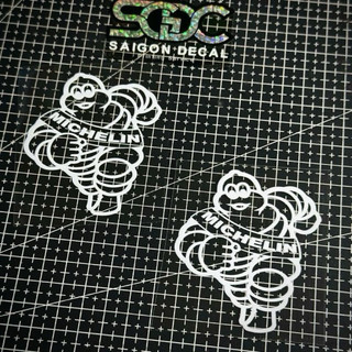 Tem Sticker DTF Michelin, Kích thước nhỏ , 5 Màu Sắc |SGDC - 1 Cái|