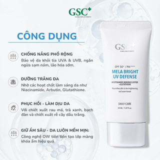 Kem chống nắng GSC+ MELA BRIGHT UV DEFENSE GSC+
