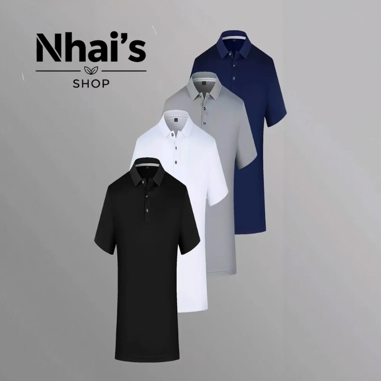 Áo Polo Trơn Nam Cổ Trụ  - Lịch Lãm & Sang Trọng - Nhai's