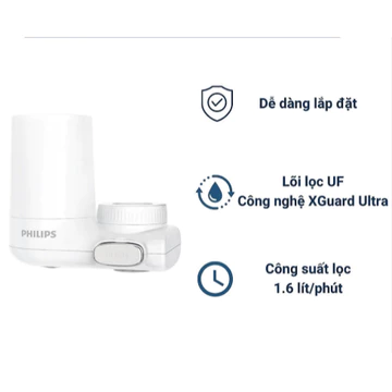 Máy Lọc Nước Tại Vòi Philips, Thiết Bị Lọc Nước Tại Vòi Philips, BH 12 Tháng, Bepchauau