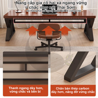 Bàn Làm Việc Phiên Bản Nâng Cấp Chân Chắc Chắn Phù Hợp Cho Học Tập Làm Việc Hội Họp và Chơi Game