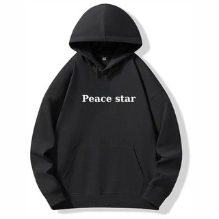Áo Khoác Nỉ Chống Nắng Họa Tiết Chữ PEACE STAR Dây Kéo Zip Nam Nữ Form Rộng Đẹp Ba Màu Kem Rêu Đen