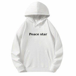Áo Khoác Nỉ Chống Nắng Họa Tiết Chữ PEACE STAR Dây Kéo Zip Nam Nữ Form Rộng Đẹp Ba Màu Kem Rêu Đen