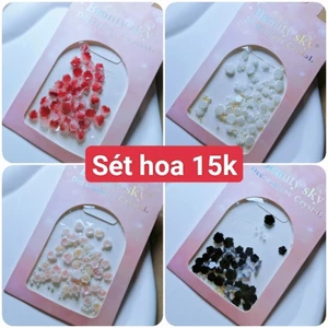 Sét hoa sứ, hoa hồng mix trang trí nail móng tay