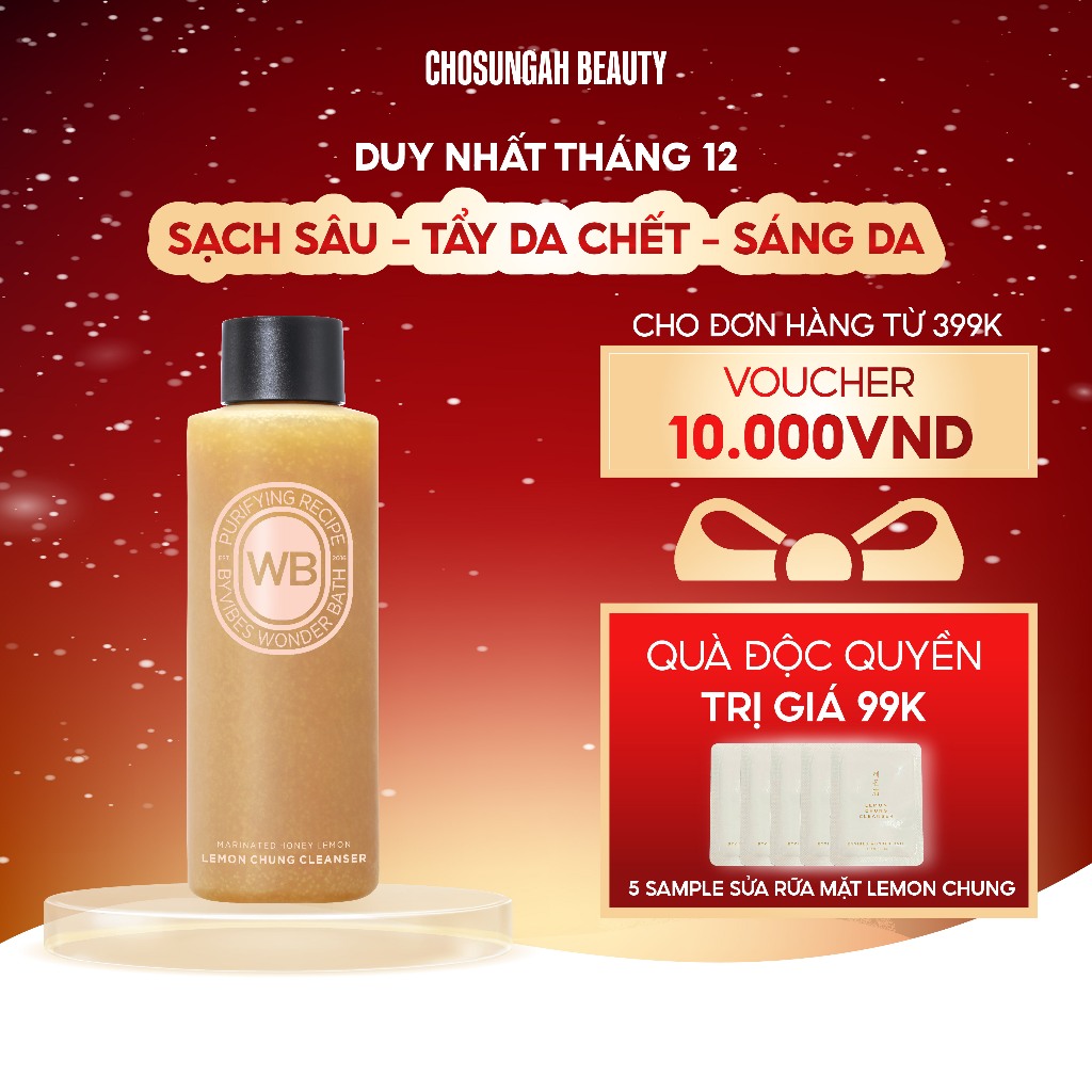 Gel rửa mặt dành cho da sạm Chosungah Wonder Bath Lemon Chung Gel Cleanser 200ml