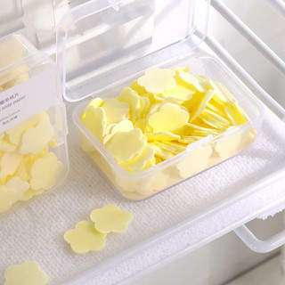 Hộp 100 Miếng Xà Phòng Giấy Rửa Tay Hương Hoa, Thiết Kế Nhỏ Gọn Mang Đi Dễ Dàng
