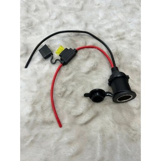 COMBO 5 ổ cắm tẩu sạc có nắp đậy điện 12v và 24v dùng chung có dây cáp sạc dùng cho xe hơi, ô tô