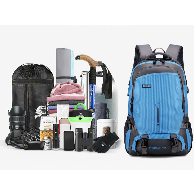Balo du lịch 30L 45L chống nước thiết kế unisex rộng rãi phù hợp balo phượt trekking nhiều ngày