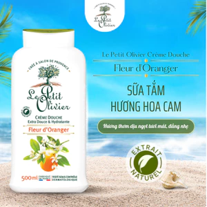 Sữa Tắm Le Petit Olivier 500ml Dưỡng Ẩm Da, Hương Hoa Cam Nước Hoa Thơm Ngát, Chiết Xuất Tự Nhiên Dịu Nhẹ Cho Phụ Nữ